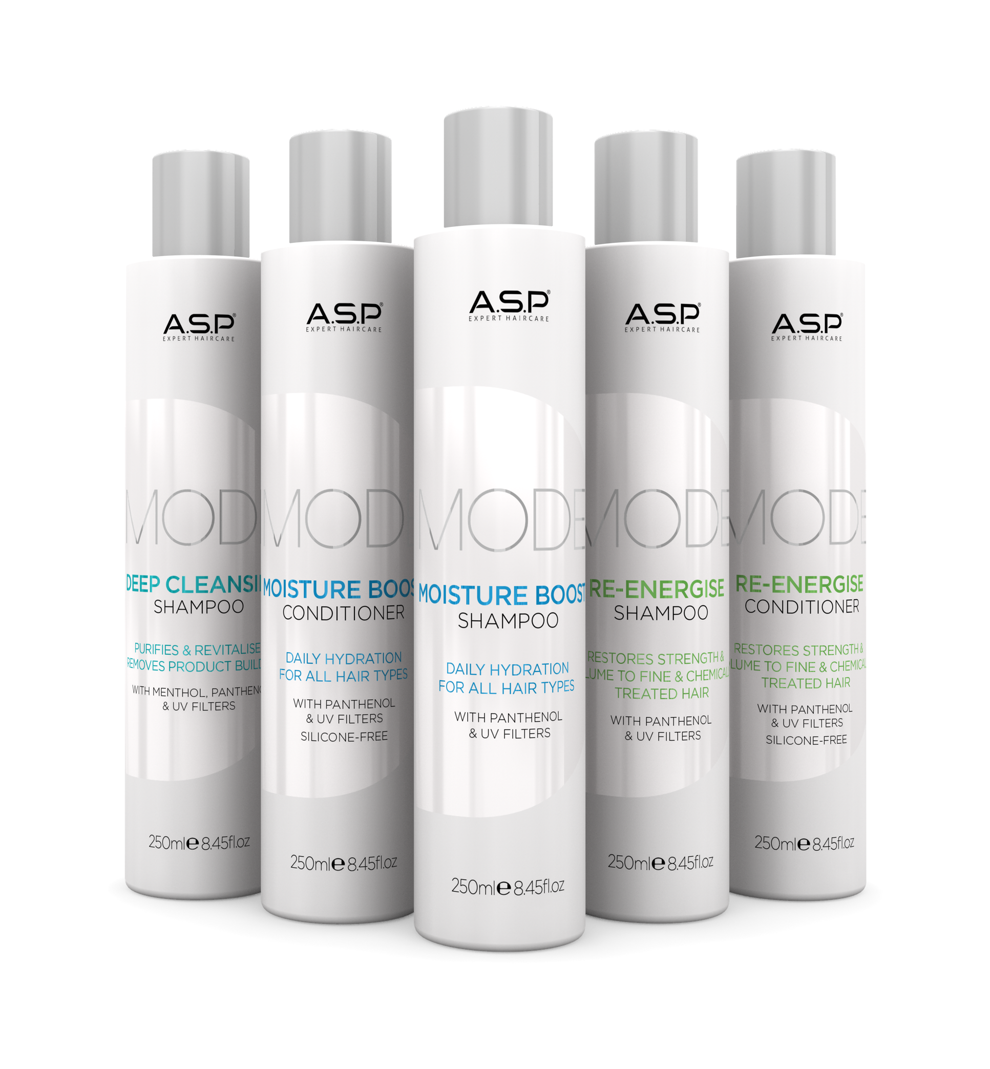 Засоби ASP MODE Care у фасуванні 250 мл